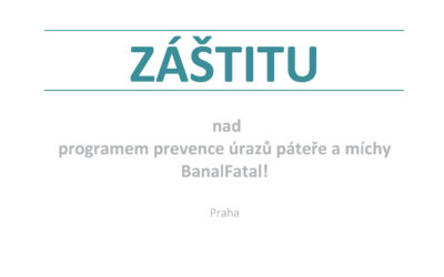 Program prevence úrazů mládeže BanalFatal! získal záštitu ministerstva školství